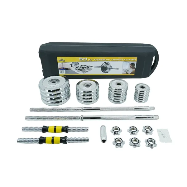 Комплект штанга та гантелі Gemini Sport 50кг GA-8010-50 