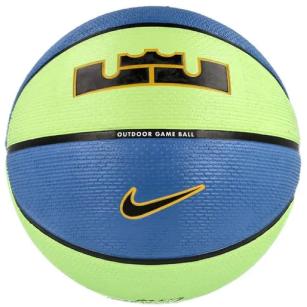 М'яч баскетбольний Nike Playground 8P L James Deflated Lime Glow/Bk/University Gold/Black розмір 7N.100.4372.395.07 (Оригінал)