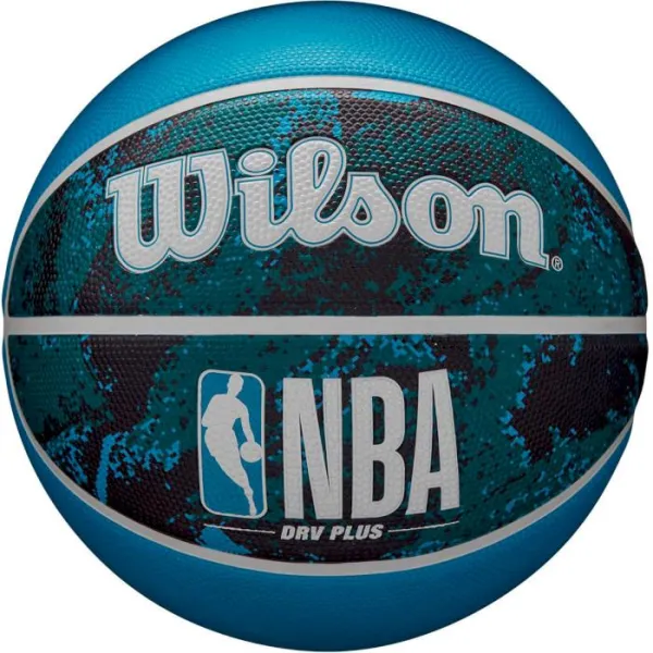 М'яч баскетбольний Wilson NBA DRV PLUS VIBE BSKT Black/Blue size 7 WZ3012602XB7 (Оригінал)