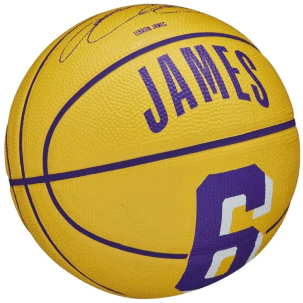 М'яч баскетбольний Wilson NBA PLAYER ICON MINI BSKT LEBRON розмір 3 WZ4007201XB3 (Оригінал)