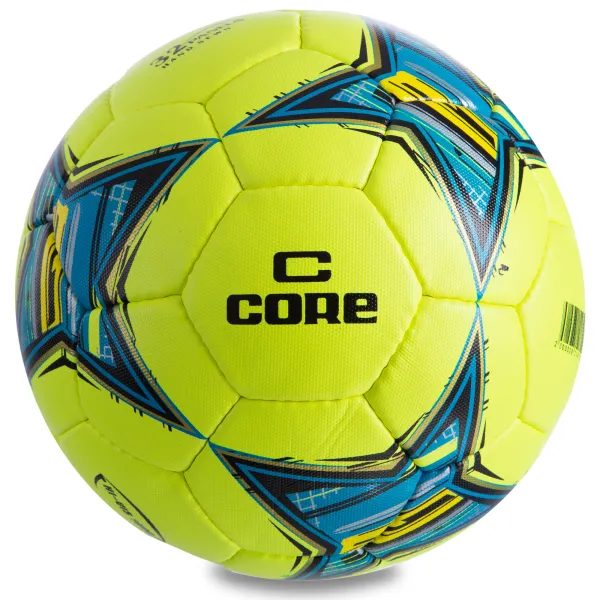 Мяч футбольный CORE HI VIS1000 №5 PU лимонный CR-018