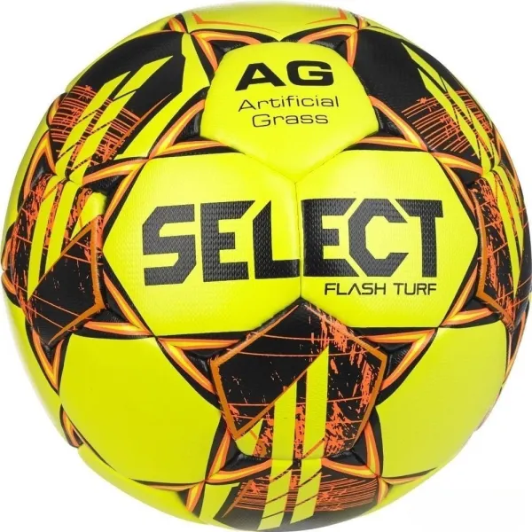 Мяч футбол Select SELECT FLASH TURF V23 №5 желый-оранжевый (Оригинал) 057407-390