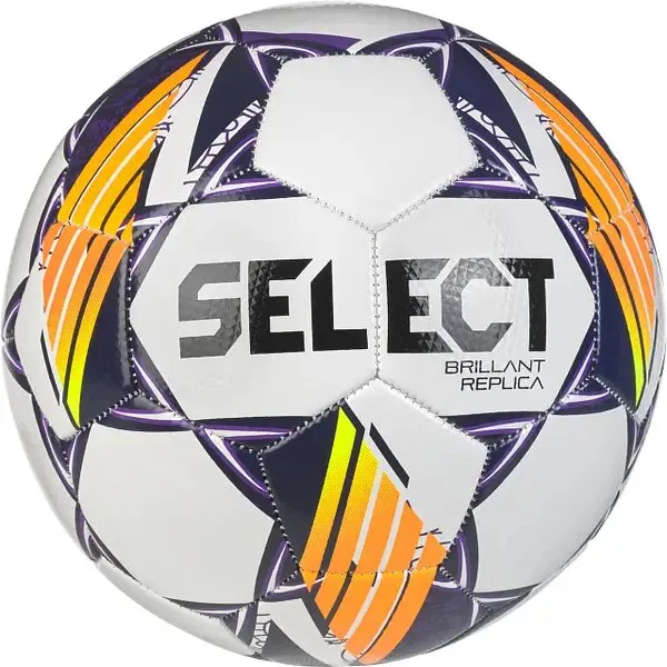 Мяч футбол Select Brillant Replica v24 №4 белый-фиолетовый 099488-096 (Оригинал)