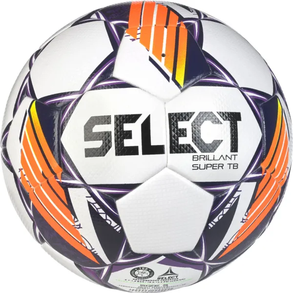 Мяч футбол  Select Brillant Super FIFA TB v24 №5 белый-фиолетовый 361598-009 (Оригинал)