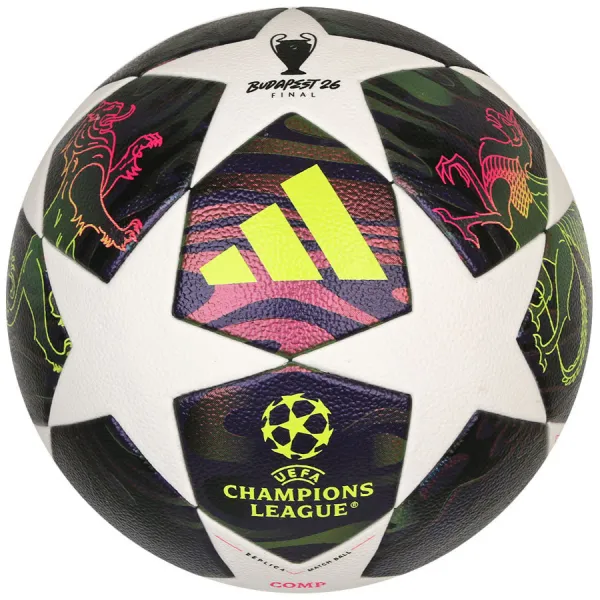 Футбольний м’яч Adidas UCL Finale 26 Budapest Competition FIFA Quality Pro, розмір 4, фіолетовий JX9096/4 (Оригінал)
