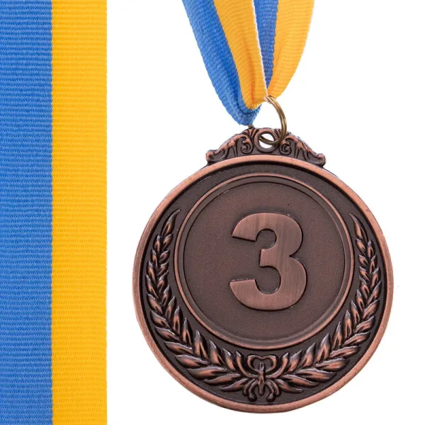 Медалі зі стрічкою 3 місце 6,5см C-3968-3