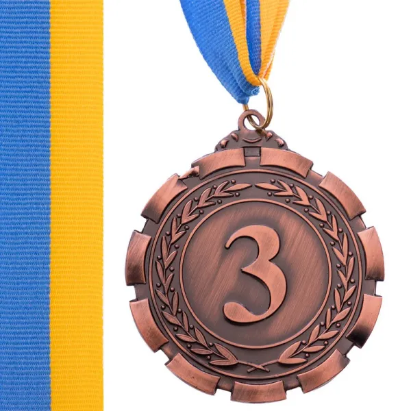 Медалі зі стрічкою 3 місце 6,5см C-6861-3