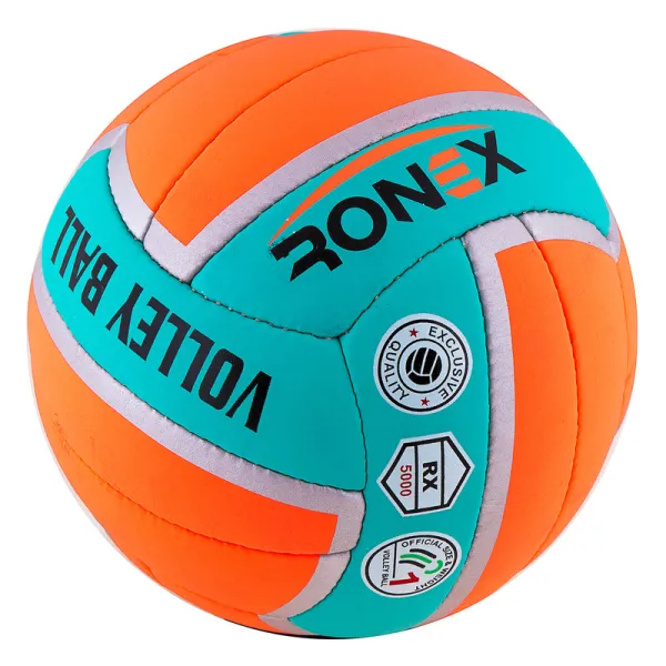М'яч волейбольний Ronex Orange/Green Cordy №5 RX-2405