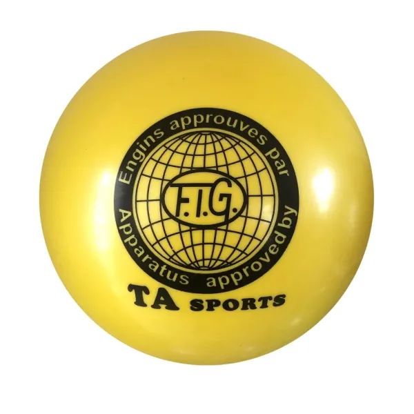 М'яч для художньої гімнастики FIG 19 см Жовтий FG-8-19-YL