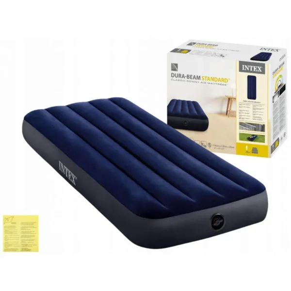 Надувний матрац Intex 76×191×25 см синій 64756