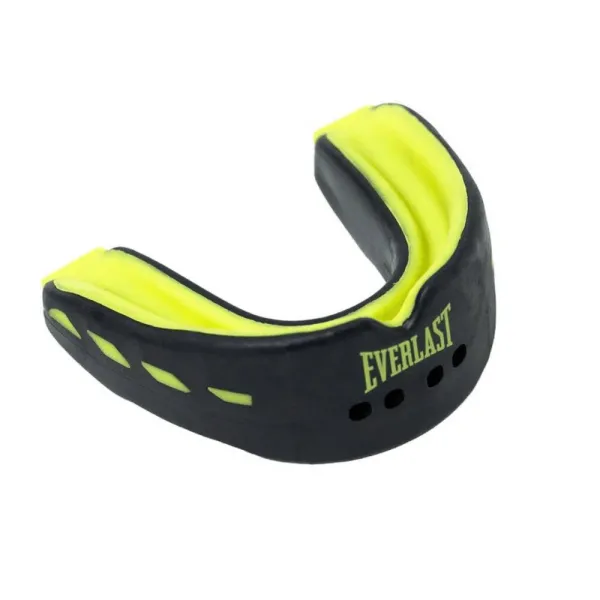 Капа боксерська EVERSHIELD DOUBLE MOUTH GUARD Чорно-зелена Уні (Оригінал) P00003600
