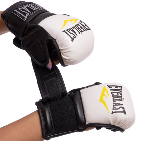Рукавички для змішаних єдиноборств EVL MMA BO-4612-WBK