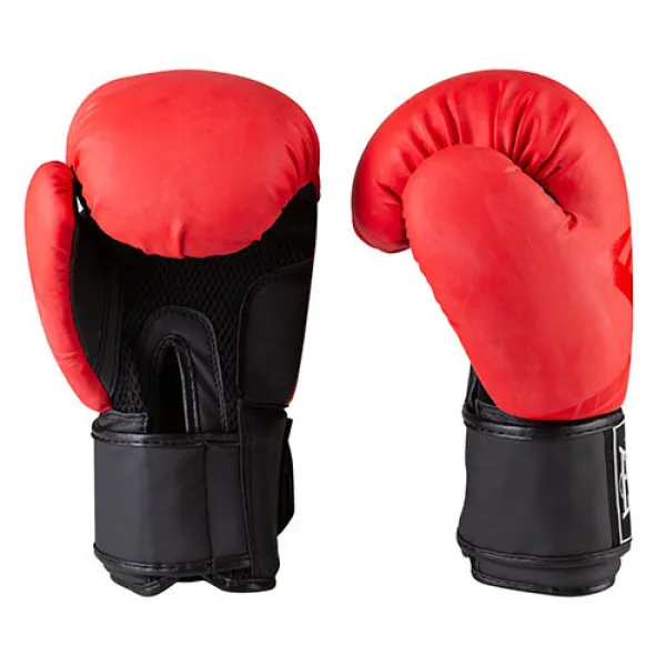 Перчатки боксерские EVL 12oz красный матовый 3597-12R