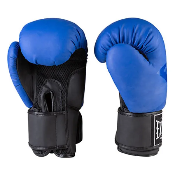 Перчатки боксерские EVL 10oz синий матовый 3597-10BL