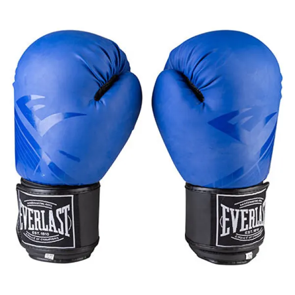 Перчатки боксерские EVL 10oz синий матовый 3597-10BL