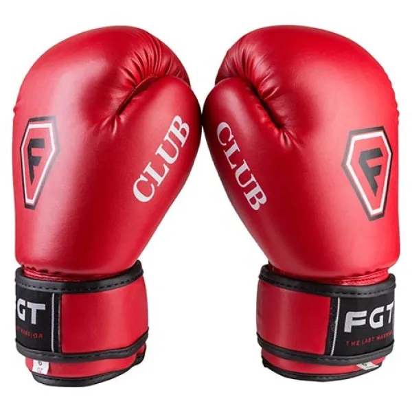 Перчатки боксерские FClub 6oz красный матовый FC-6R