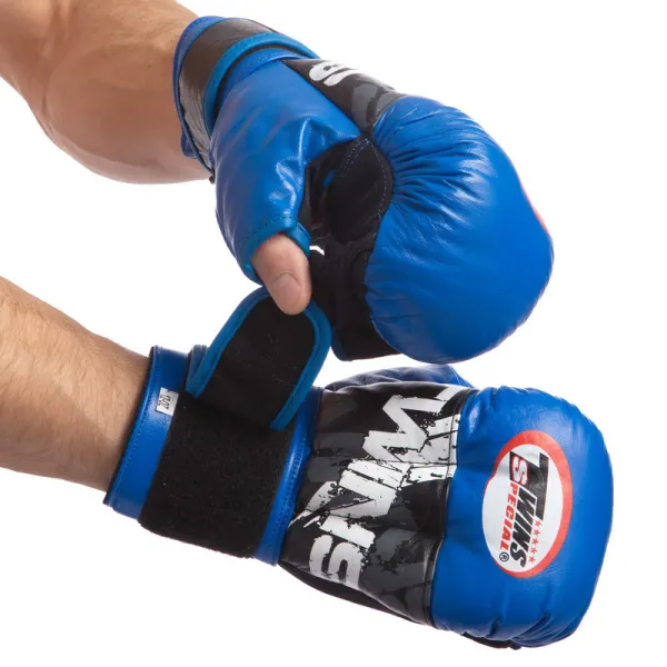 Рукавички для рукопашного бою TWN MMA-0275-BL синій