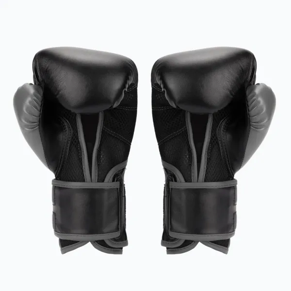 Перчатки боксерские Everlast POWERLOCK 2R TRAINING GLOVE 10oz Чёрно-серый (Оригинал) P00002283