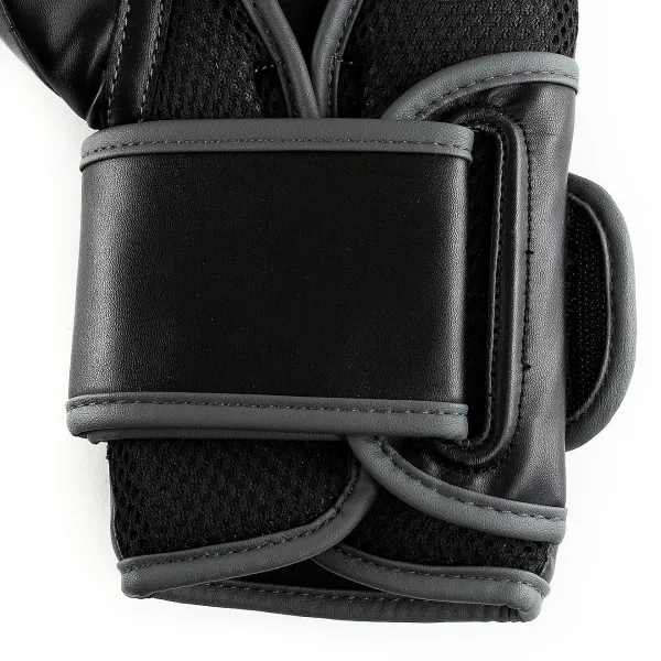 Перчатки боксерские Everlast POWERLOCK 2R TRAINING GLOVE 10oz Чёрно-серый (Оригинал) P00002283