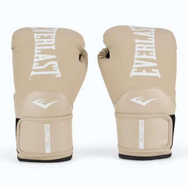 Перчатки боксерские Everlast ELITE 2 BOXING GLOVES Бежевый 10oz (Оригинал) P00003315