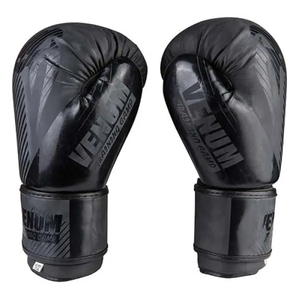Перчатки боксерские Venum 10oz черный матовый 2955-10BK