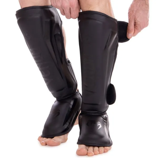Shin and instep protection for martial arts VN Replica, black BO-7042BK