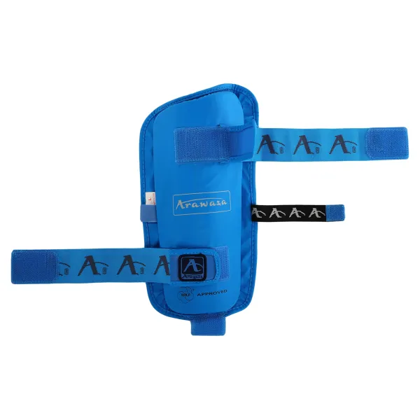 Shin and foot protection for karate Araza GO-1252BL Replica XS-XL Blue