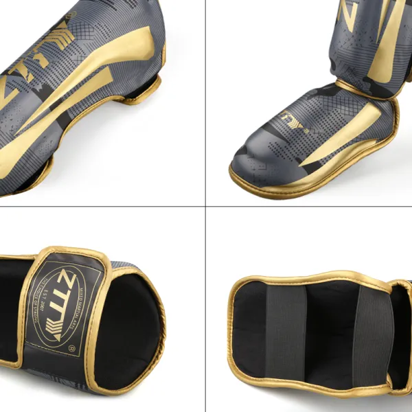 Martial arts shin and foot guards ZTT BO-2531GR