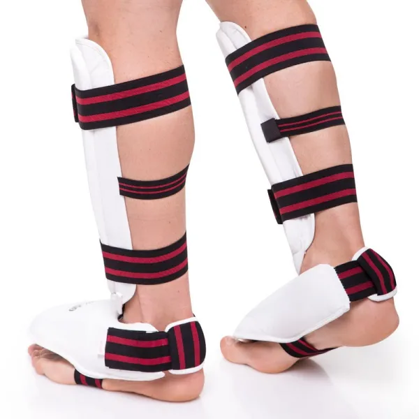 Shin and foot protection for karate DAEDO GO-5074 XS-XL white