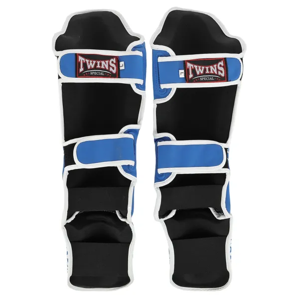 TWS martial arts shin and foot protectors, red, size S-L, BO-9484-BL
