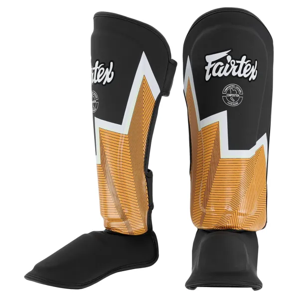 FAIRTEX leather shin and foot guards for martial arts, size S-L BO-9486-Y