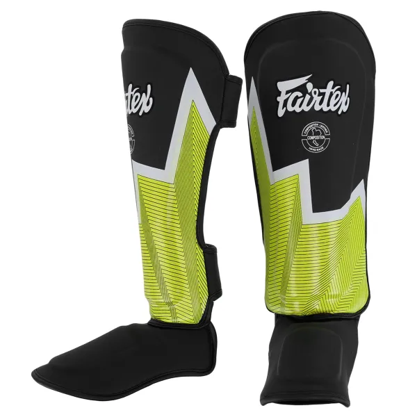 FAIRTEX leather shin and foot guards for martial arts, size S-L BO-9486-GR
