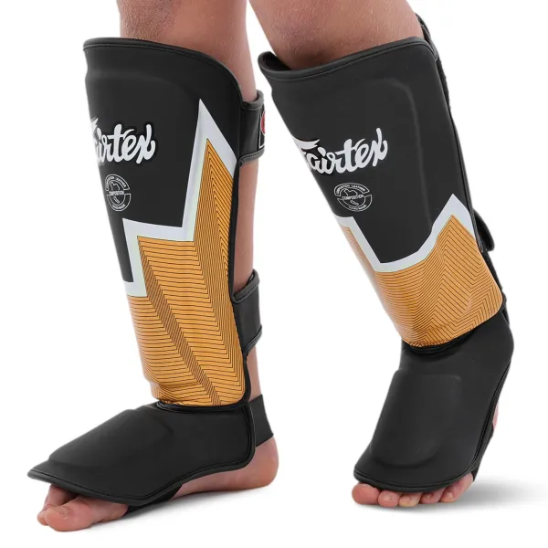 FAIRTEX leather shin and foot guards for martial arts, size S-L BO-9486-Y