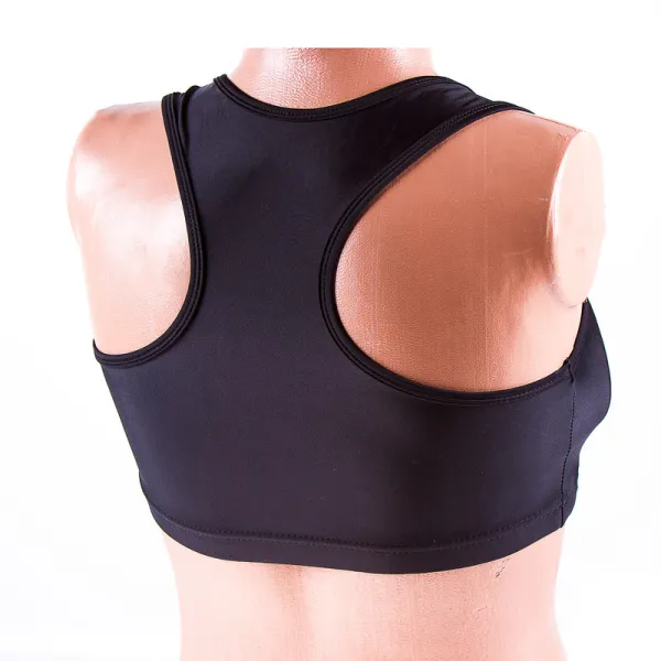 Women's chest protection FGT for martial arts black 