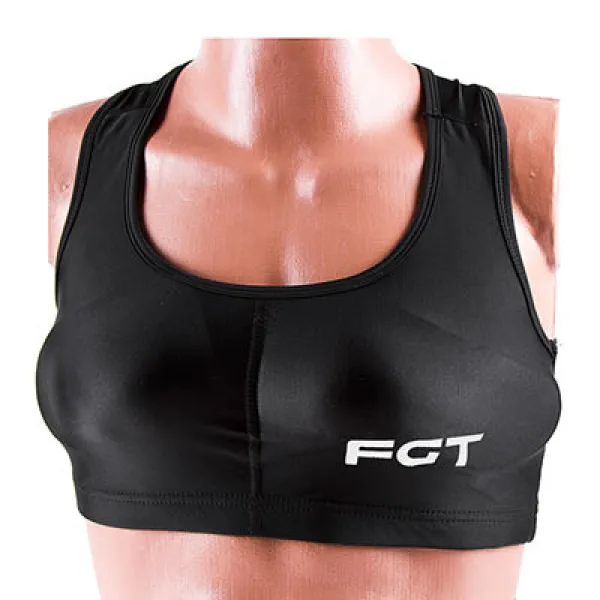 Women's chest protection FGT for martial arts black 