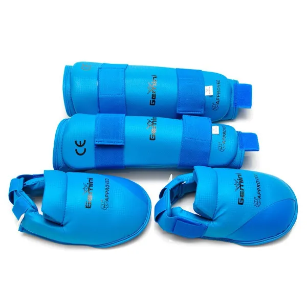 Shin and foot protection for karate Gemini GO-2863-BL Blue