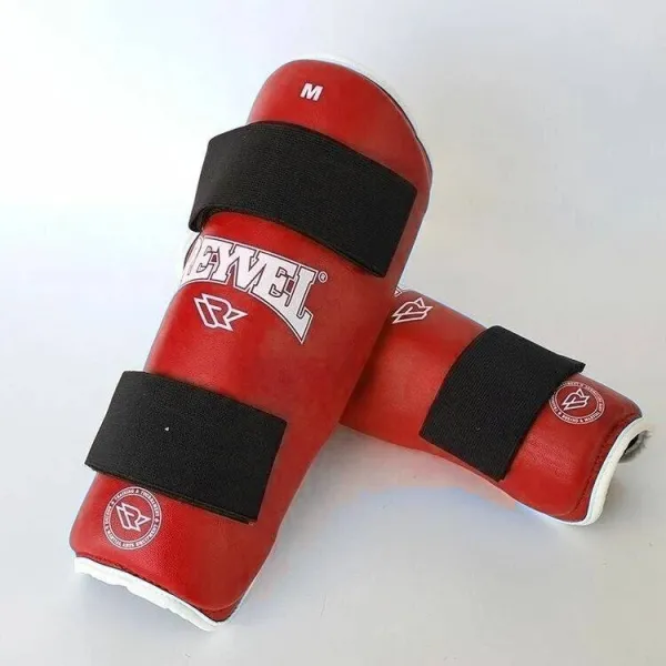 Martial Arts Shin Guard Reyvel RV-0150R red