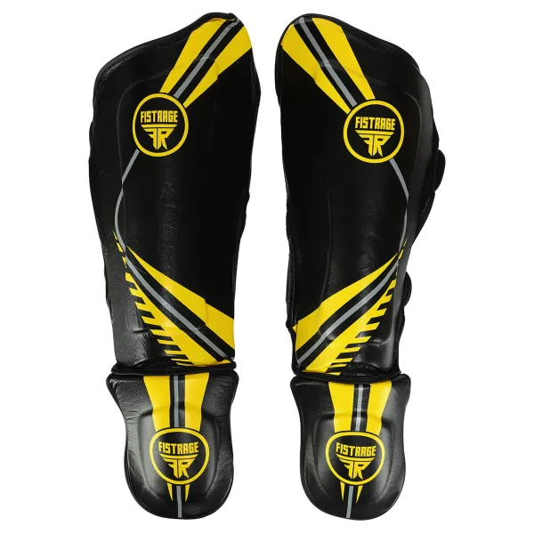 Leather martial arts shin and foot guards FISTRAGE size S-XL VL-9356