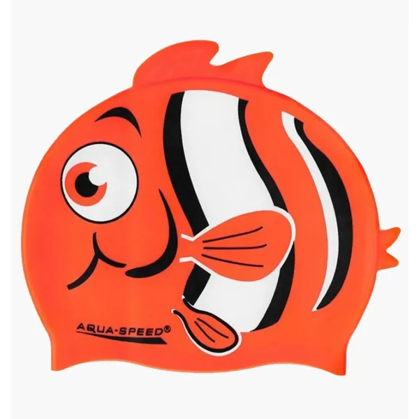 Шапочка для плавання Aqua Speed ZOO NEMO, дитяча, помаранчева 115-75-NEMO (Оригінал)