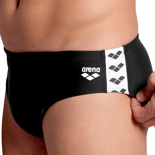 Плавки сліпи для чоловіків Arena ICONS SWIM BRIEFS SOLID Чорний 005049-510 (Оригінал)
