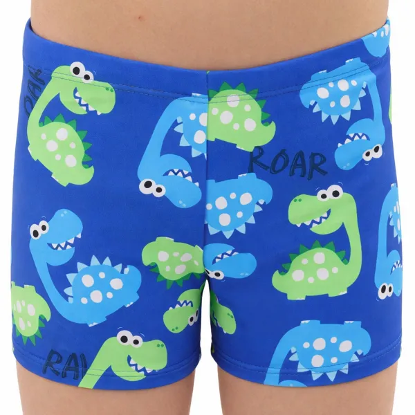 Boys’ swim boxer shorts PL-6926, 6–10 years, “Dinosaurs”