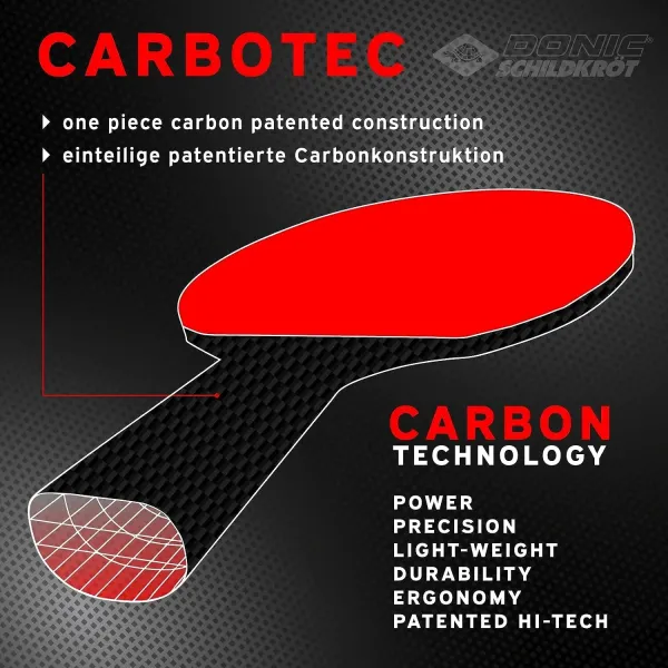 Набор ракетка для настольного тенниса Donic Carbotec 7000 with cover 758221 (Оригинал)
