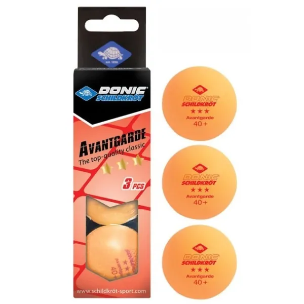 Table tennis balls DONIC AVANTGARDE 3* Orange 40+