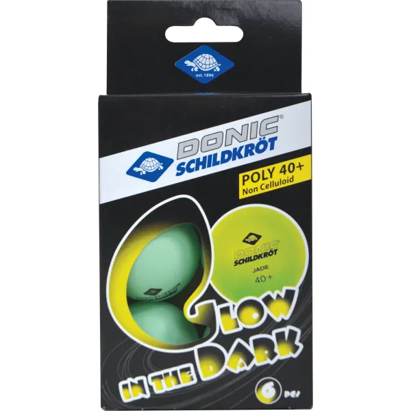 Кулі для настільного тенісу Donic Glow in the dark 40+ (Оригінал) 6 шт.