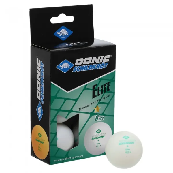 Table tennis balls 6pcs Elite 1* 40+ 608510