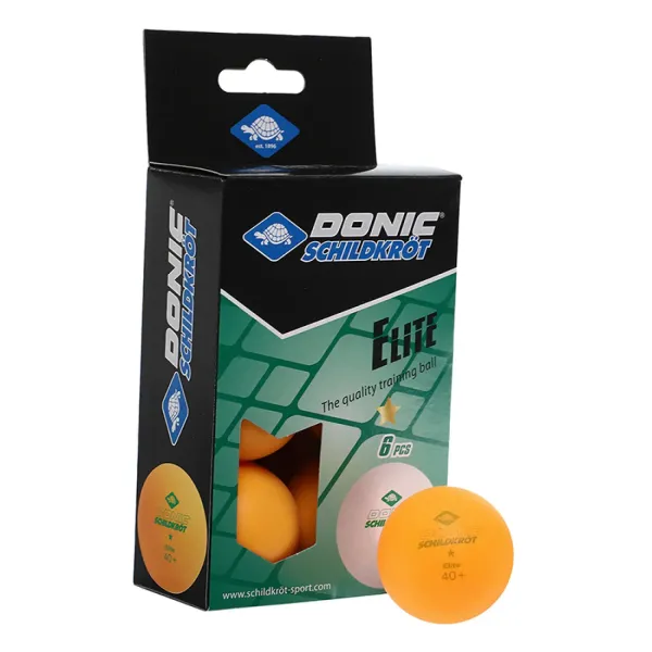 Table tennis balls 6pcs Elite 1* 40+