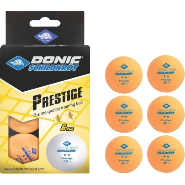 Table tennis balls 6 pieces Donic Prestige 2* 40+ (Original) 658028