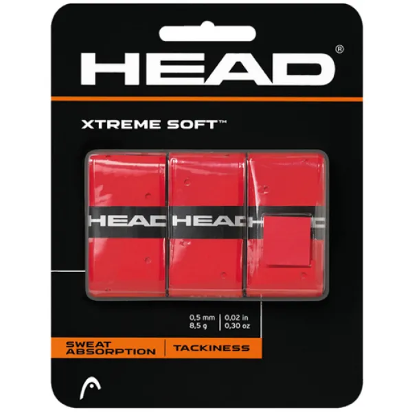 Намотки HEAD Xtremesoft Grip Overwrap 285-104 red (3шт.) (Оригінал)