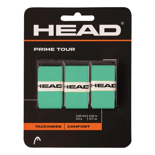 Head Prime Tour Tennis Overgrips 3 pcs Mint 285-621-SN (Original)