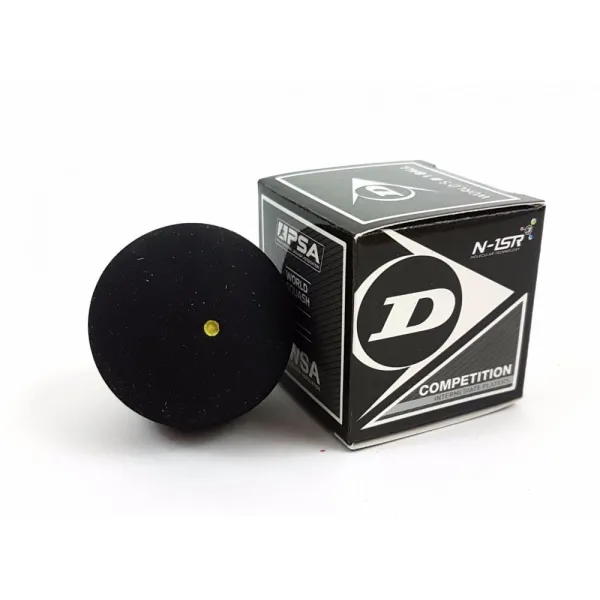 М'яч для сквошу Dunlop Competition 1точка жовта (Оригінал)
